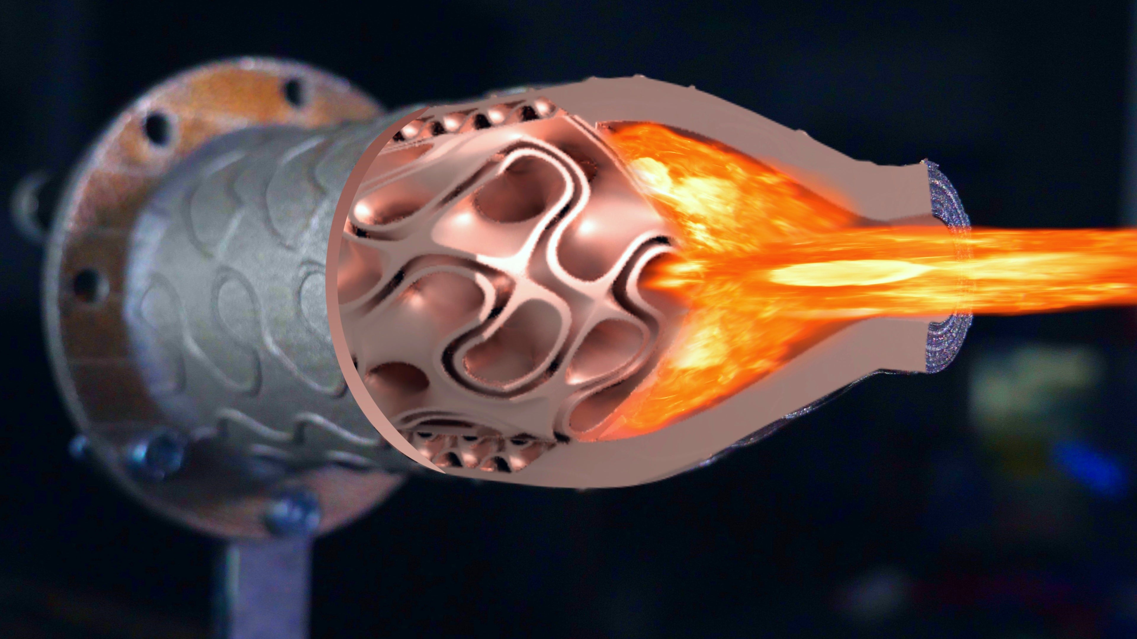 LAMINAR FLOW ROCKET ENGINE 3D Model Integza LAMINAR FLOW ROCKET ENGINE 3D Model Integza