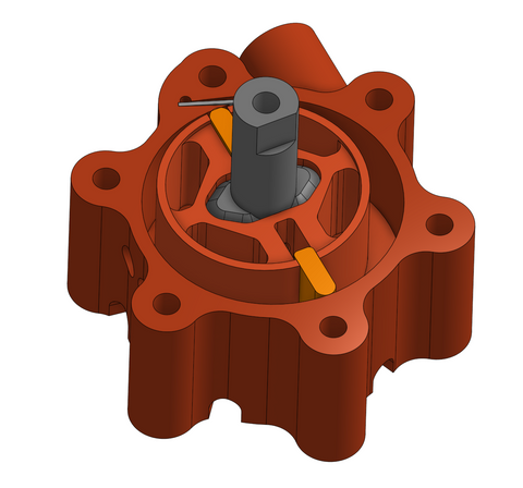 Vane Motor - Resin Version (3D Model)